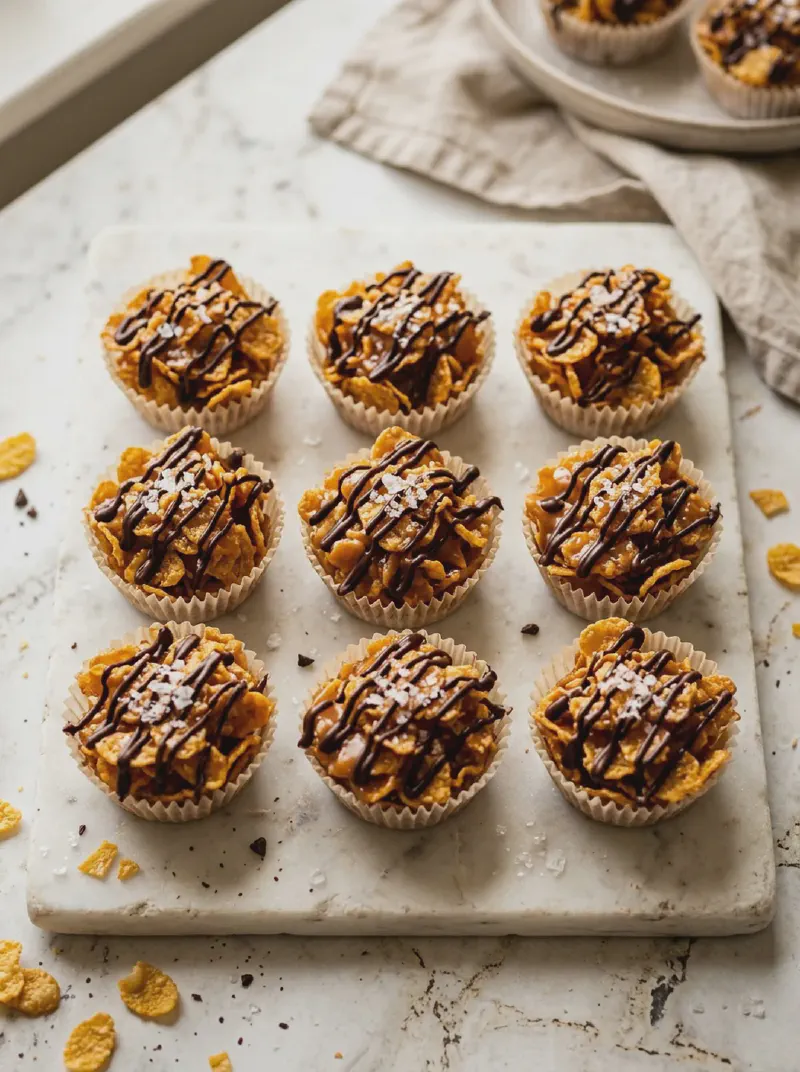 Salted Caramel Cornflake Cups
