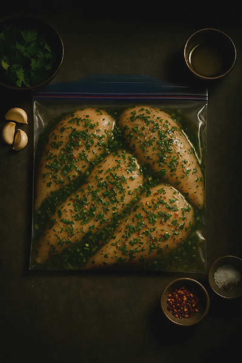 Freezer Friendly Chimichurri Chicken Marinade