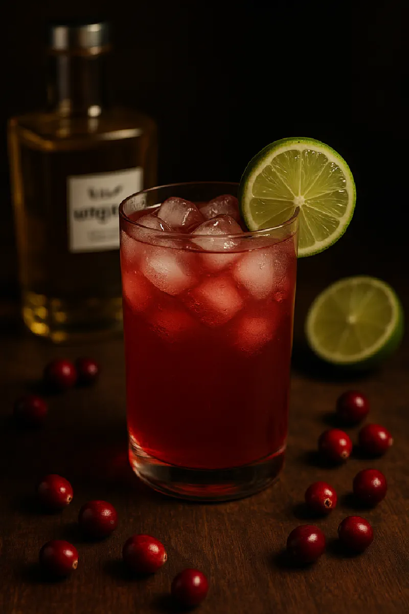 Ungava Gin and Cranberry Lime Cocktail - Bright, Crisp & Refreshing