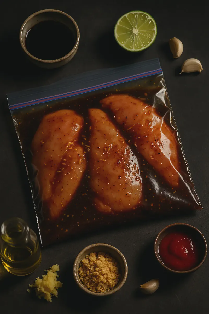 Freezer Friendly Spicy Soy Ginger Chicken - Easy Meal Prep with a Kick