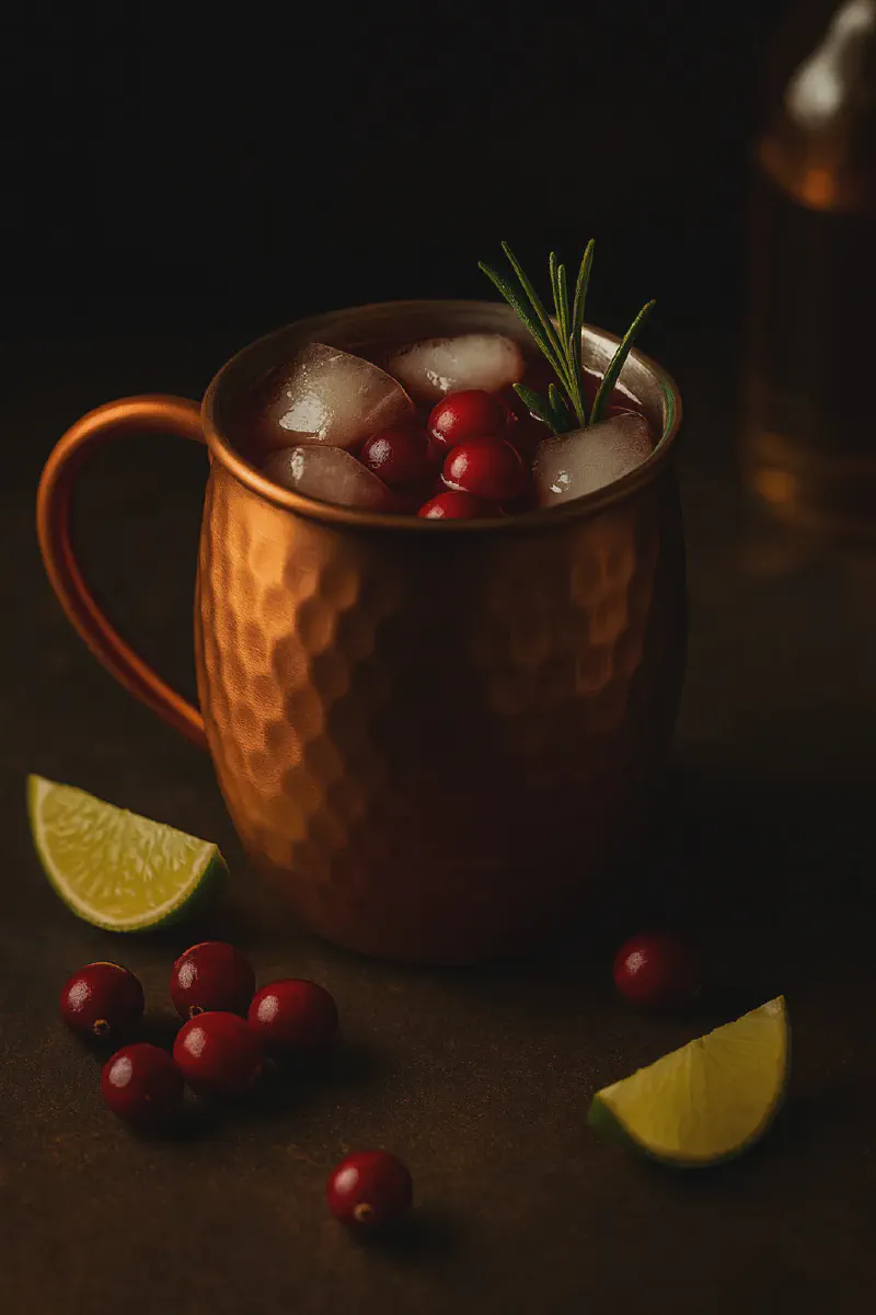 Ginger Cran Mule - Sweet, Spicy, and Festive in a Mug
