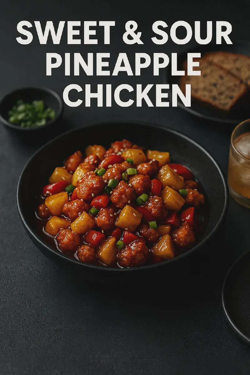 Sweet & Sour Pineapple Chicken + Chocolate Banana Cake