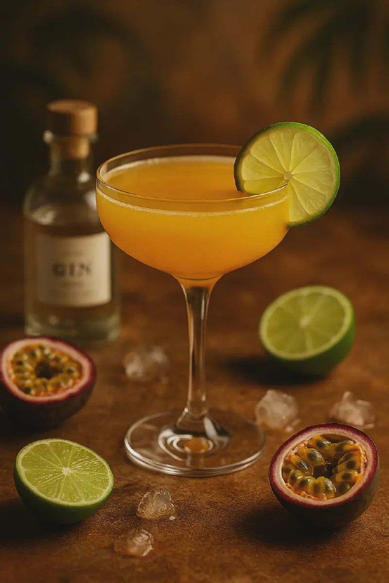 Tropical Gin Passion Fruit Cocktail - A Sunshine-Ready Passion Fruit Cocktail