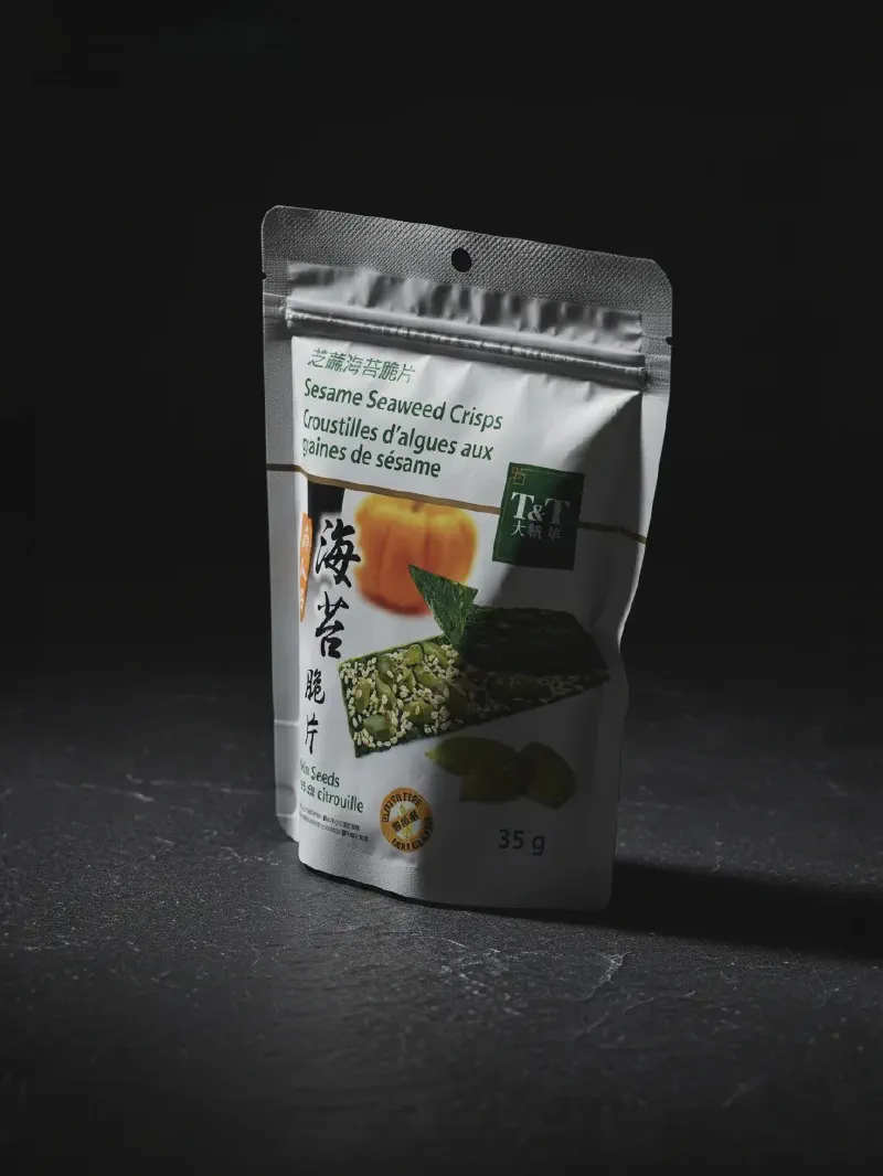Seaweed Sesame Crisps with Pumpkin Seeds