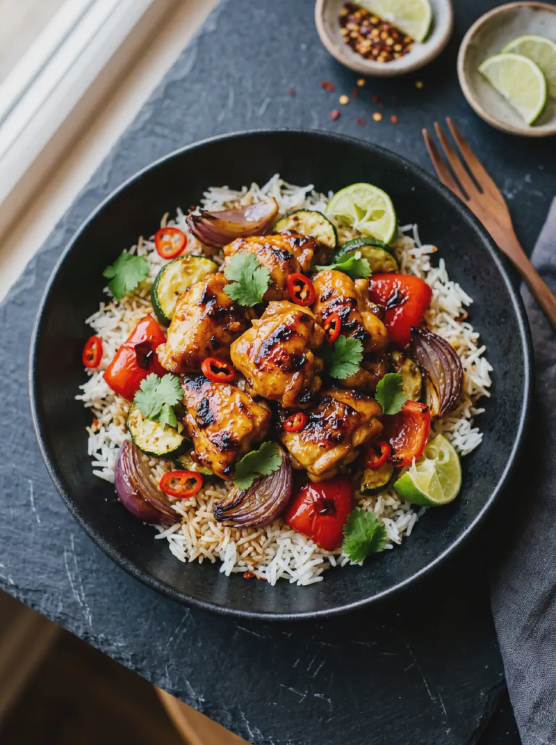 Air Fryer Honey Lime Chili Chicken & Veggies That Hit Every Craving