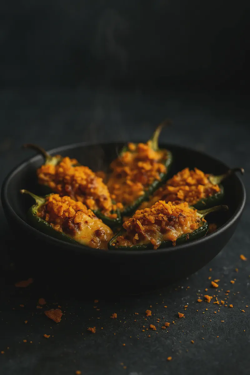 Zesty Doritos Taco Stuffed Jalapeño Poppers