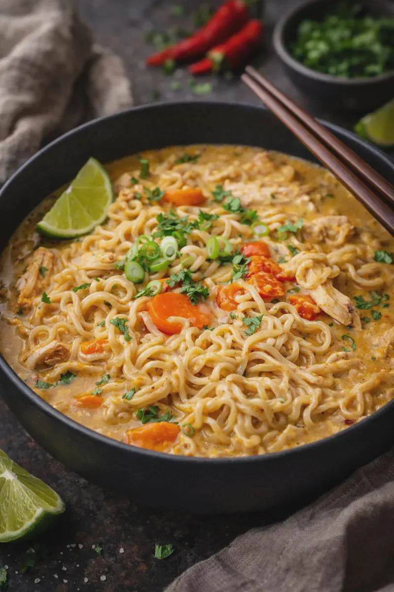 Coconut Curry Chicken Ramen