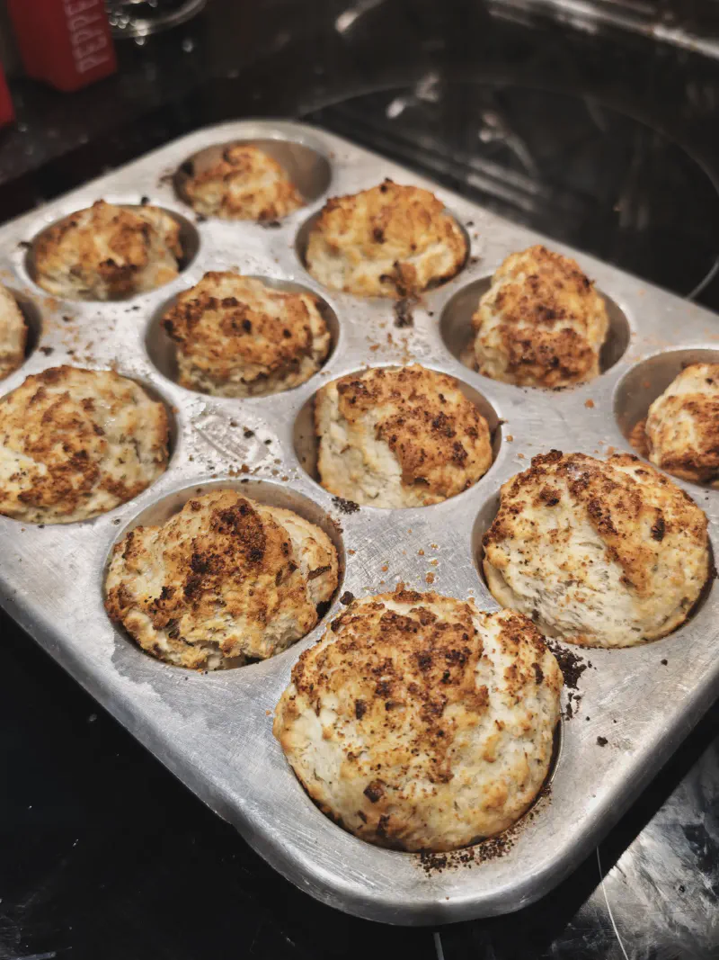 Easy Garlic Butter Muffin-Pan Biscuits