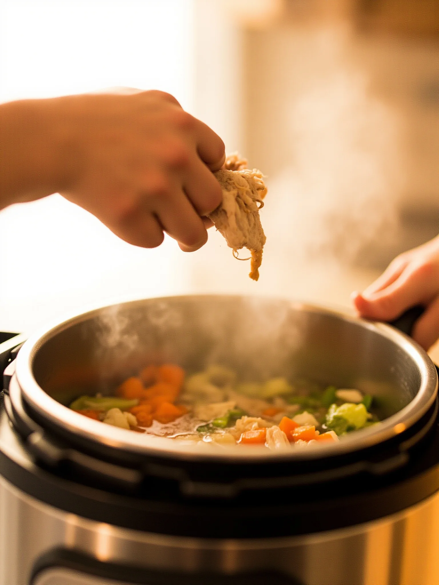 Simmering soup in the Instant Pot